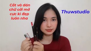 Thuwstudio | Cắt và dán chữ cởi mở cực kì đẹp luôn nha