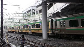 E721系(相馬野馬追ラッピング) 仙台駅付近にて