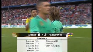 REAL MADRID VS FENERBAHCE -5-3- HIGHLIGHTS  FULL HD