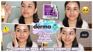 I Tried Chemical Peel At Home | The Derma Co. 30% Aha + 2% Bha Peeling Solution | Arpita Ghoshal