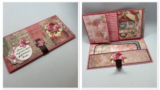 TUTO CARTE pochette multi … FACILE #scrapbooking