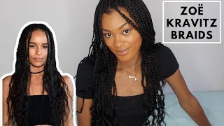 ZOE KRAVITZ INSPIRED BOX BRAIDS / How I Do My Box Braids