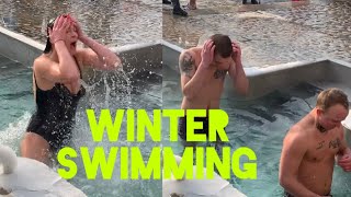 WINTER SWIMMING GIRLS BOYS ICE HOLE Купание в Проруби 2021 Крещенские Купания Водохреща ICE BATH