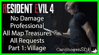[Part 1, Village] Resident Evil 4 Remake (PC) - No Damage Professional, All  Treasures, All Requests