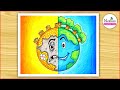 World Environment Day Easy Drawing / Save Environment Drawing