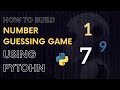 How to Create a Number Guessing Game using Python in only 3 minutes! -Learn Python By Building Games