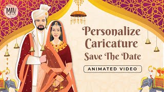 ✅ Caricature Wedding Invitation | Caricature Save The Date | Personalized Wedding Invitations