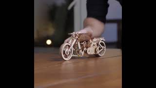 UGears Bike VM-02 | Educational Gift Wooden 3D Puzzles for kids | STEM Learning DIY Kits for Adults