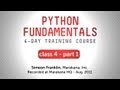 Python Fundamentals Training - Classes