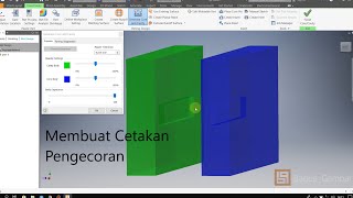 Autodesk Inventor Tutorial Bahasa Indonesia | Tutorial Mold Core And Cavity: Pembuatan Cetakan Cor