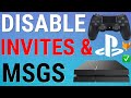 How To Disable Messages & Game Invites On PS4