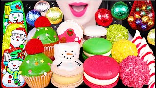 ASMR CHRISTMAS PARTY *SNOWMAN, CHRISTMAS TREE, CHEESE CAKE POP 크리스마스 케이크팝 먹방 JANE ASMR 제인