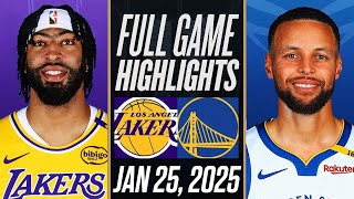 LAKERS vs WARRIORS FULL GAME HIGHLIGHTS JANUARY 25, 2025 NBA FULL GAME HIGHLIGHTS TODAY 2K25