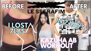 I did Le Sserafim Kazuha’s Ab Workout for 7 days *Insane Results