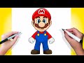 How To Draw Mario | Tutorial Easy