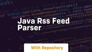 java rss feed parser