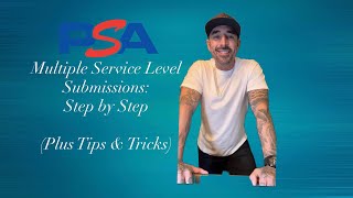 PSA: Multiple Service Level Submissions Step by Step Plus Tips and Tricks