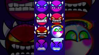 Geometry Dash Demon Difficulty Face Names! (Ver. 3 Neon) #geometrydash #art