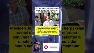 Gestur Haru Jokowi Terima Anak Disabilitas di Rumah, Netizen Tersentuh‼️