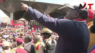 Ruto mimi Huwezi nitisha!!Furious Gachagua tell Marikiti Traders in Nairobi!!