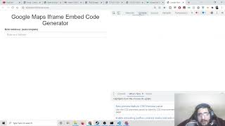 Build a Google Maps Embed in IFrame Code Generator Without API Key in HTML5 & Javascript