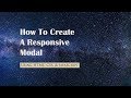 Create A Responsive Modal