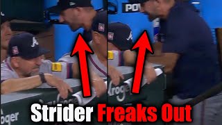 Spencer Strider HEATED Altercation w/ Braves Coaches! Strider LOSES His Mind In Dugout!