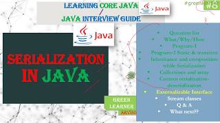 Externalizable Interface in Java with Example || Serialization In Java #8 || Core Java Tutorial