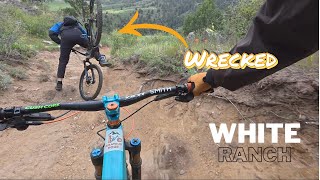 Getting Wrecked at White Ranch | Mountain Biking Long Horn | Golden Colorado