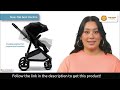 mompush wiz 2 in 1 👶 convertible baby stroller with bassinet mode