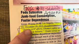 Highlighting & Annotating These Two Articles