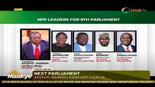 NPP's newly appointed leadership for the 9th Parliament