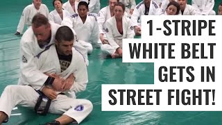 One-Stripe White Belt Gets into Street Fight!