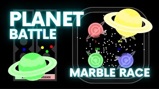 Planet Battle - Algodoo Marble Race