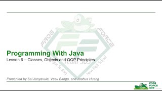 Programming With Java | Lesson 6 – Classes, Objects and OOP Principles