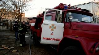 Миколаїв: вогнеборці ліквідували пожежу сушарні для дошок