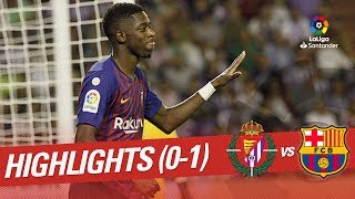 Resumen de Real Valladolid vs FC Barcelona (0-1)