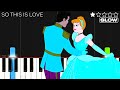 Ilene Woods - So This Is Love (Cinderella's Song) | SLOW EASY Piano Tutorial