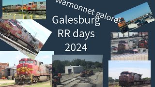 Galesburg railroad days 2024 (yard tour, fallen flags, and more)