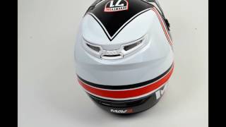 2017 MSR MAV3 Legend 71 Helmet - Black White Red