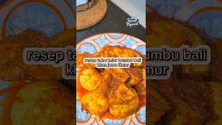 RESEP TAHU TELUR BUMBU BALI.SERIUSSSS BUKAN DARI BALI  #masak #food #resepsimple #tahutelur