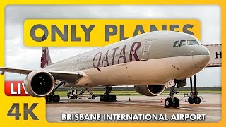 🔴 LIVE GROUNDSTOP + HUGE STORM | Plane Spotting @ BNE / YBBN / BRISBANE Airport w/ Matty + ATC ✈️