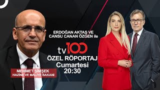 Hazine ve Maliye Bakanı Mehmet Şimşek İle Özel Röportaj Cumartesi 20:30'da tv100'de