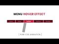 Creative Menu Hover Effects | CSS Menu Hover Effect