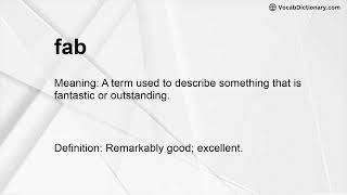 fab Meaning