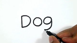 How to Turn Words Dog into a Cartoon
