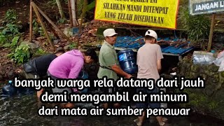 Para Warga Berbondong Bondong Pada Berebut Air Bersih