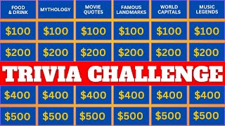 Jeopardy Style Quiz - General Knowledge