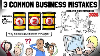 3 Common Business Mistakes That Make Startups Fail Before Year 1