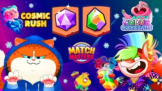 GEM GRAB COSMIC RUSH Solo BLOW 'EM UP 1475/ COLOR CRYSTALS Rainbow Rally 4275/ Match Masters